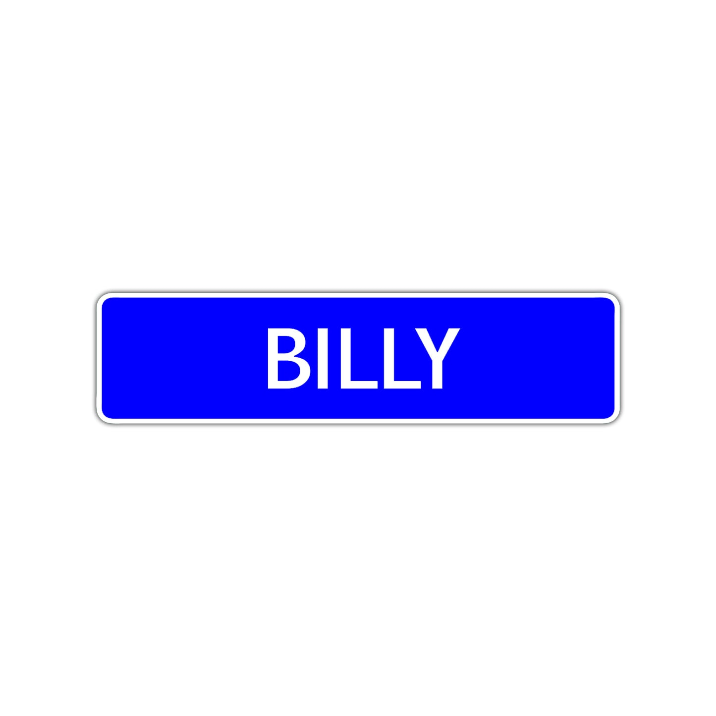 Billy Street Sign Children Name Room Plate