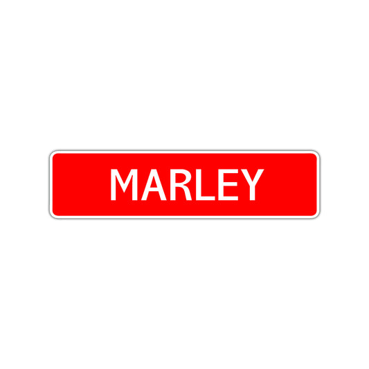 Marley Street Sign Children Name Room Plate