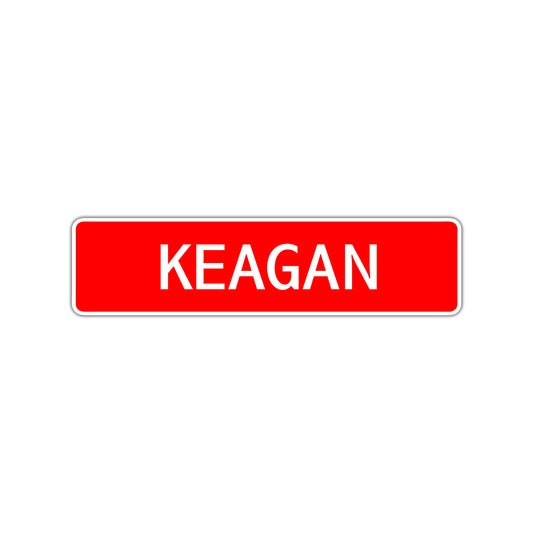 Keagan Street Sign Children Name Room Plate