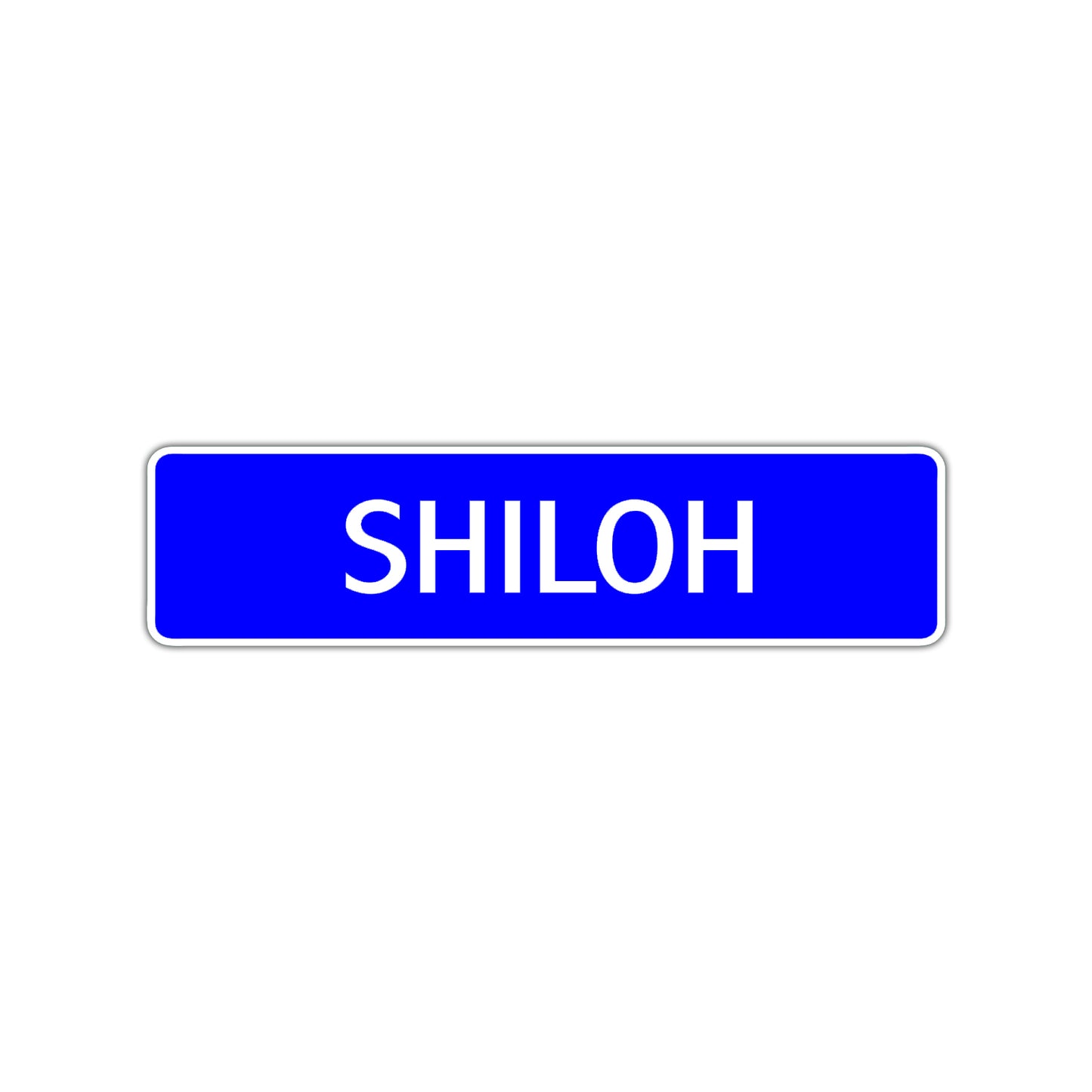 Shiloh Street Sign Children Name Room Plate