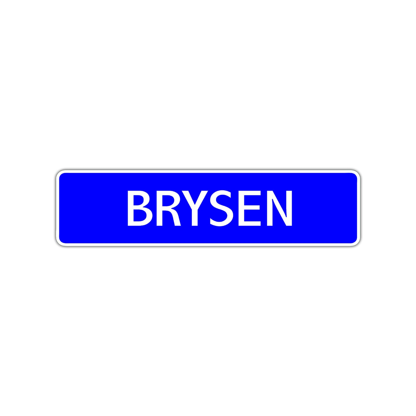 Brysen Street Sign Children Name Room Plate