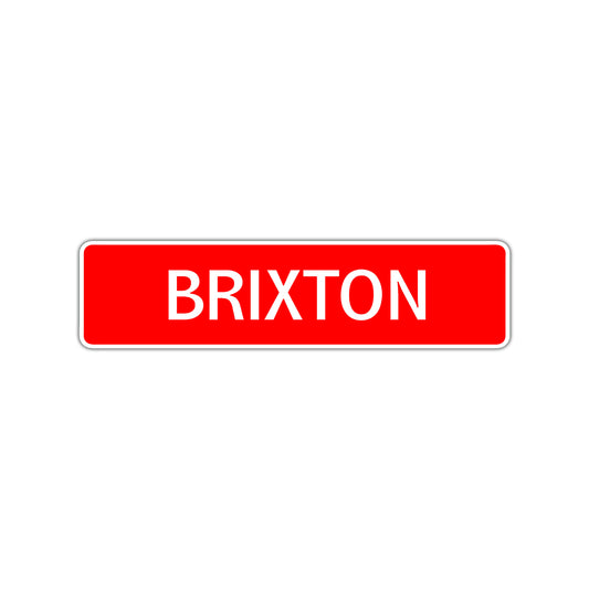 Brixton Street Sign Children Name Room Plate