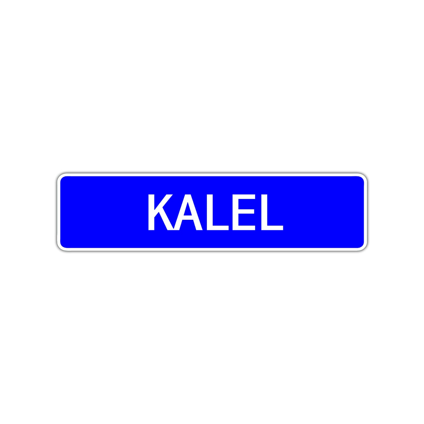 Kalel Street Sign Children Name Room Plate