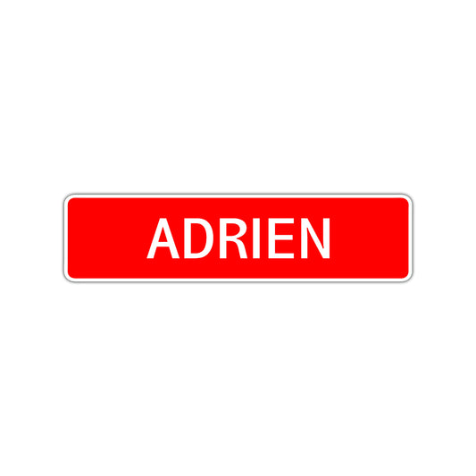 Adrien Street Sign Children Name Room Plate