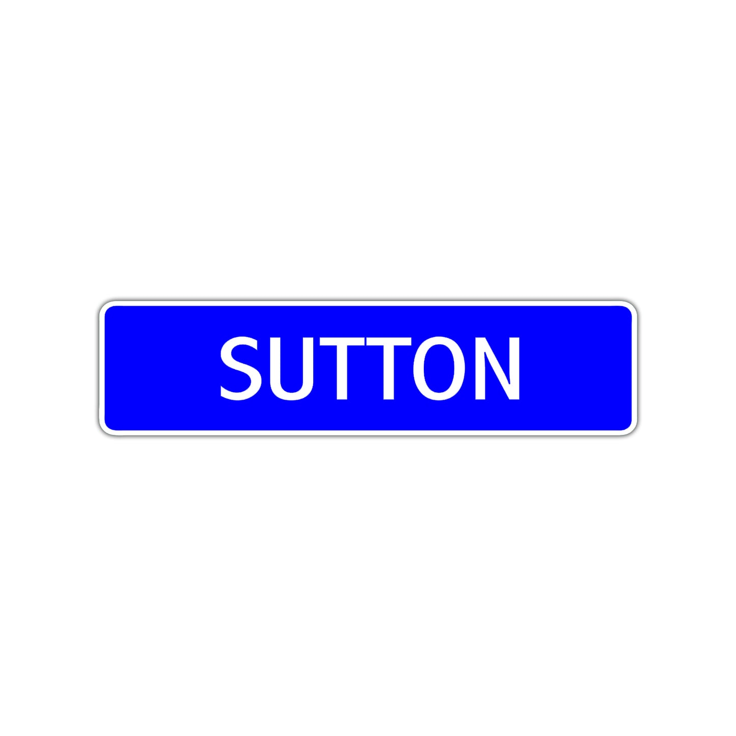 Sutton Street Sign Children Name Room Plate