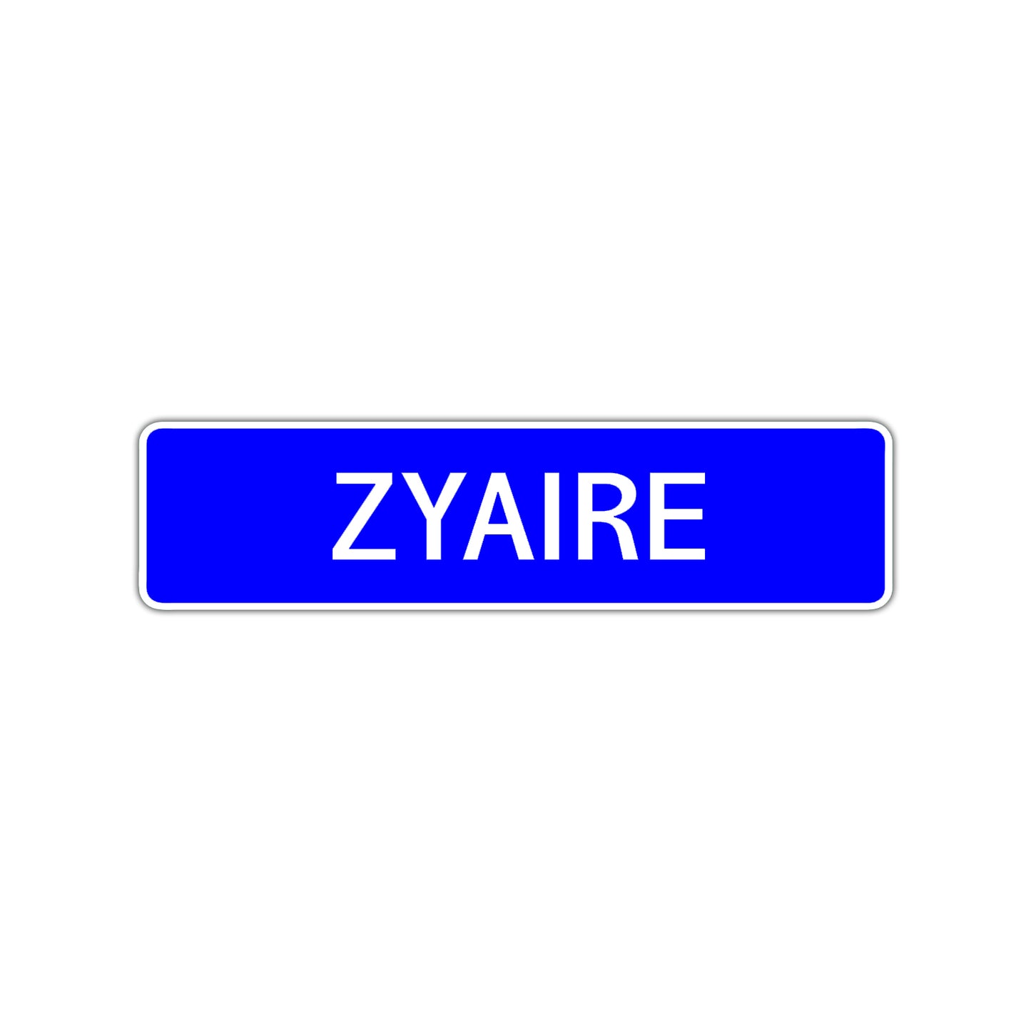 Zyaire Street Sign Children Name Room Plate