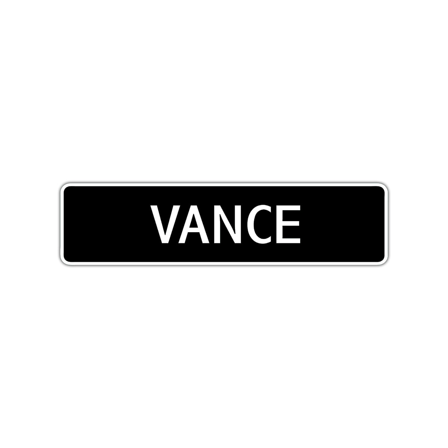 Vance Street Sign Children Name Room Plate
