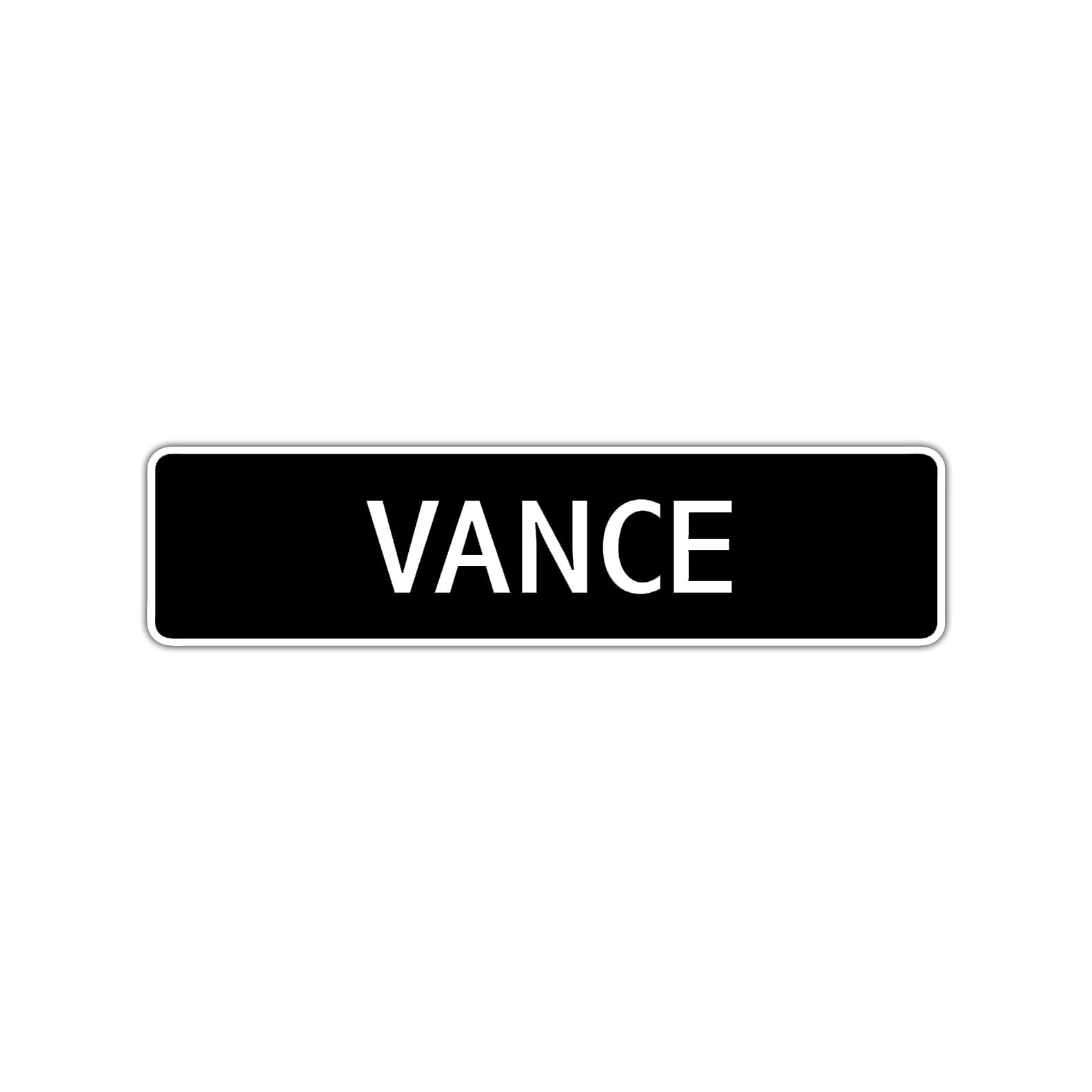 Vance Street Sign Children Name Room Plate