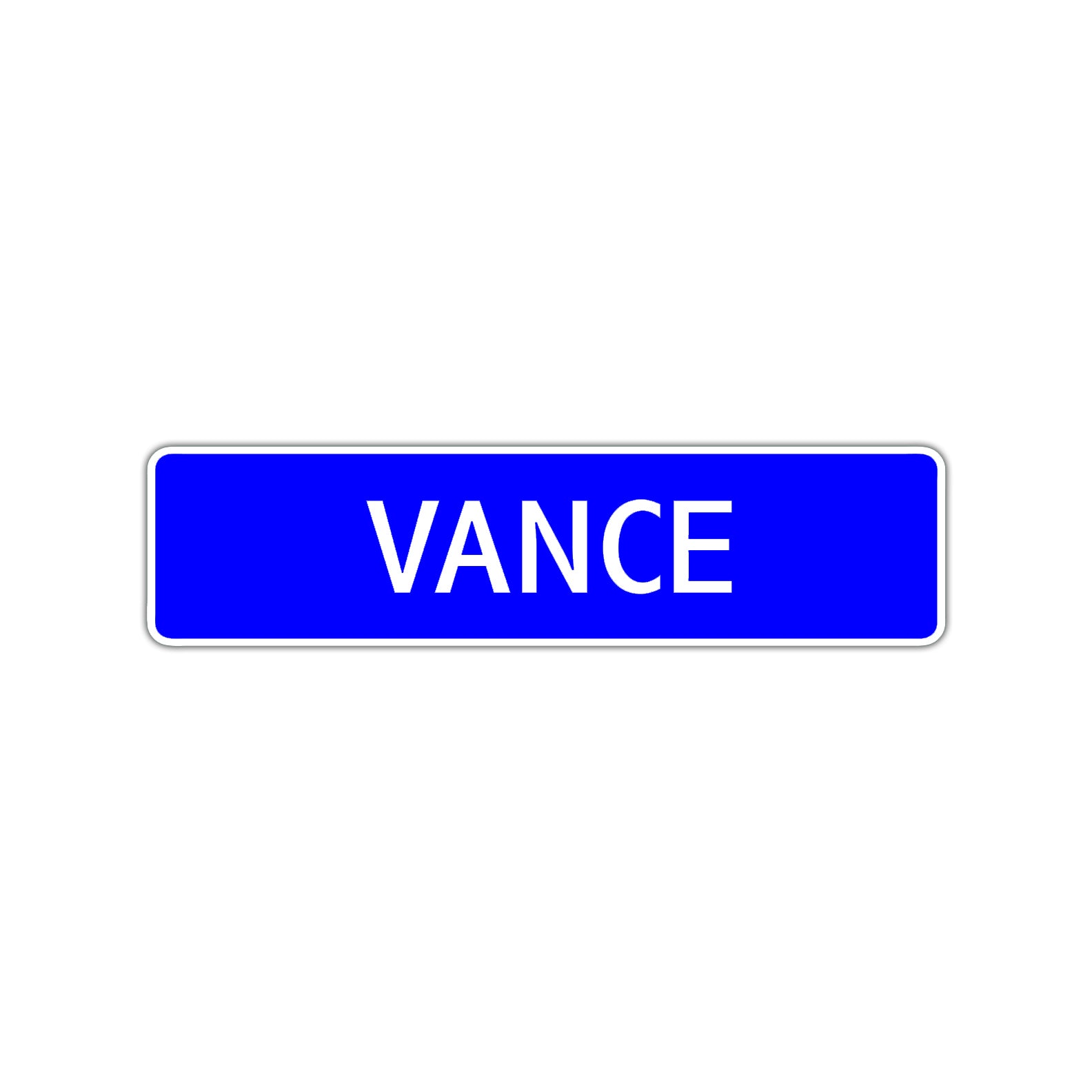 Vance Street Sign Children Name Room Plate