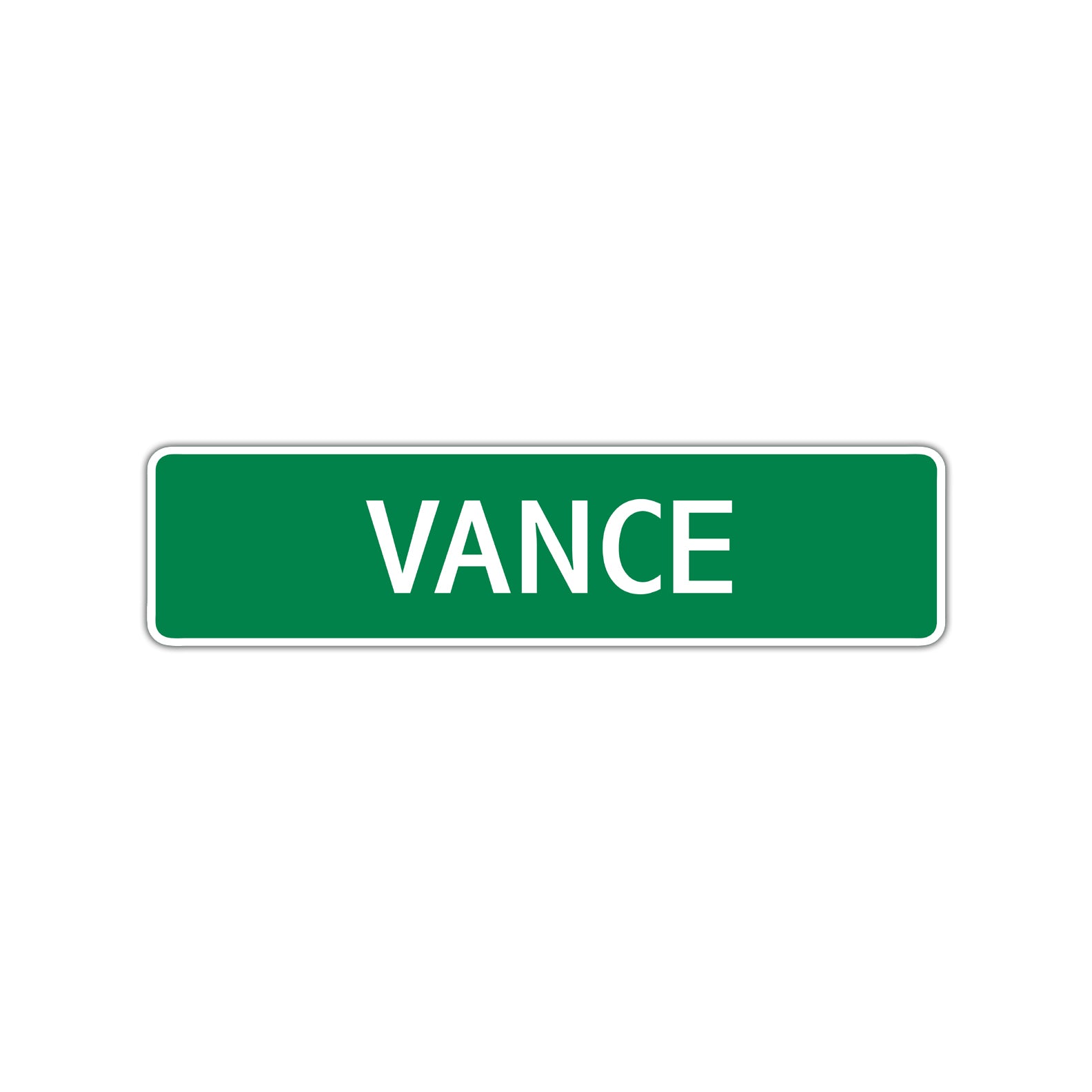 Vance Street Sign Children Name Room Plate