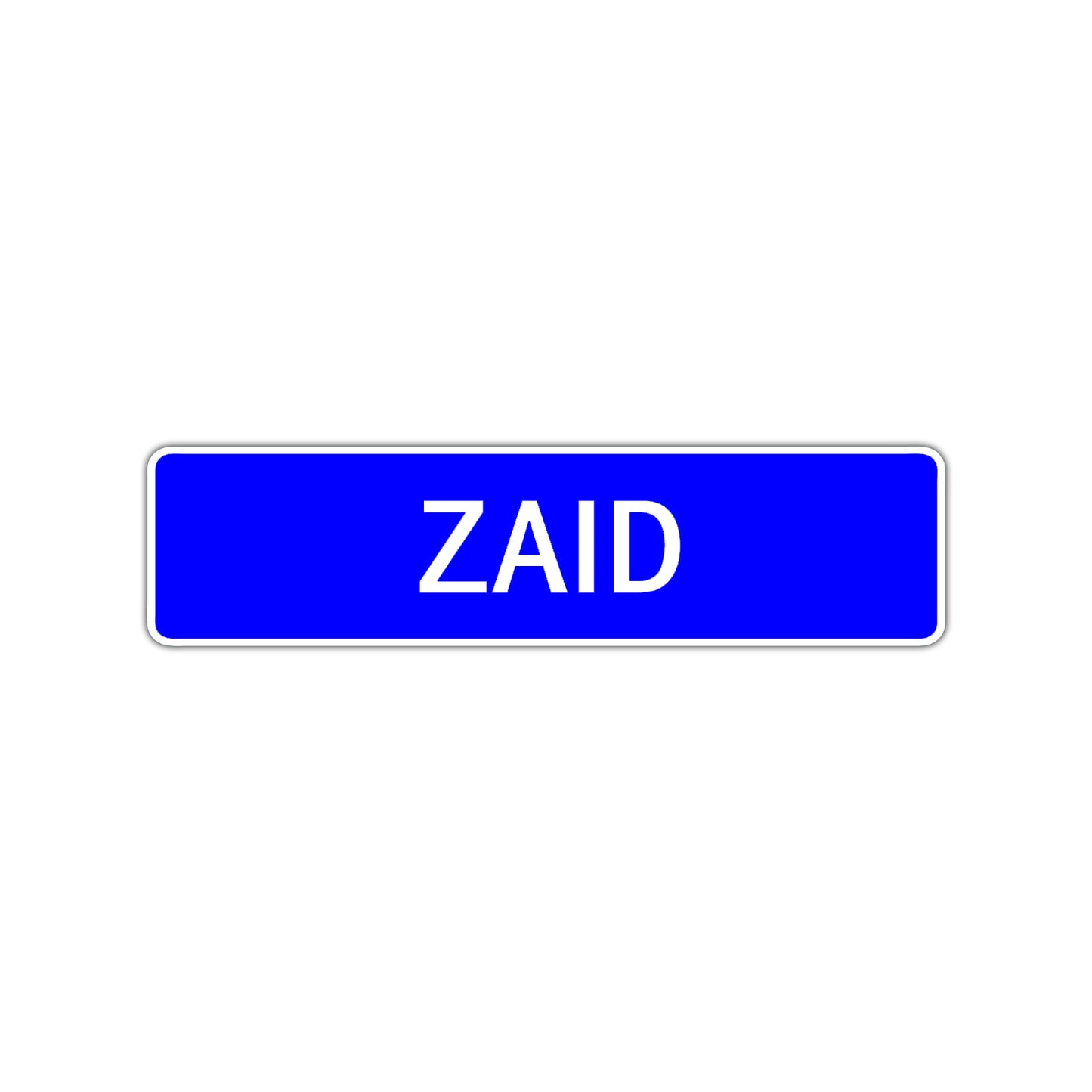 Zaid Street Sign Children Name Room Plate