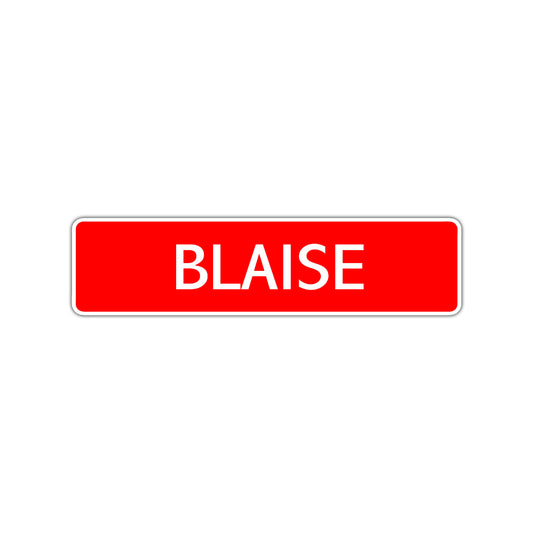 Blaise Street Sign Children Name Room Plate