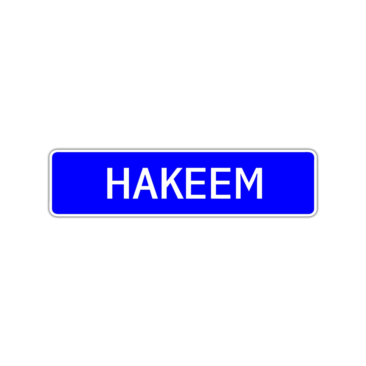 Hakeem Street Sign Children Name Room Plate