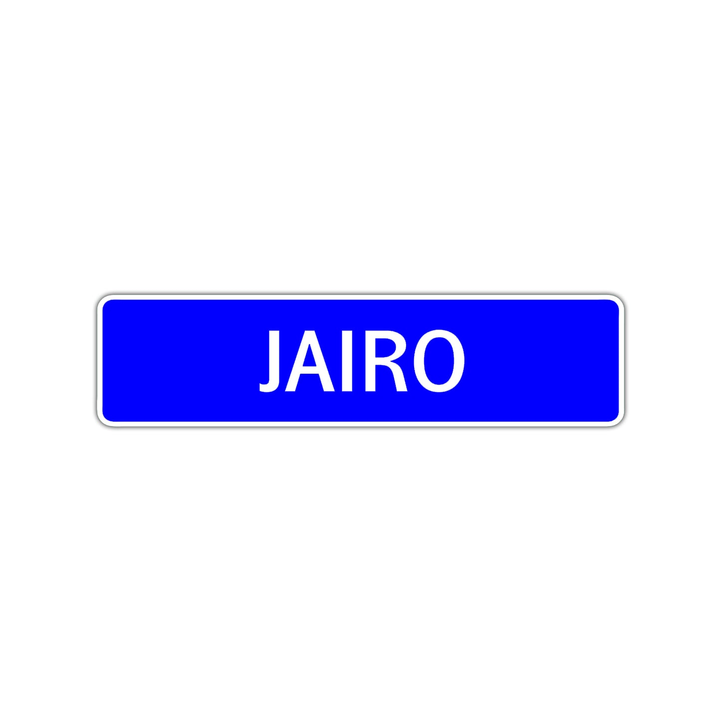 Jairo Street Sign Children Name Room Plate