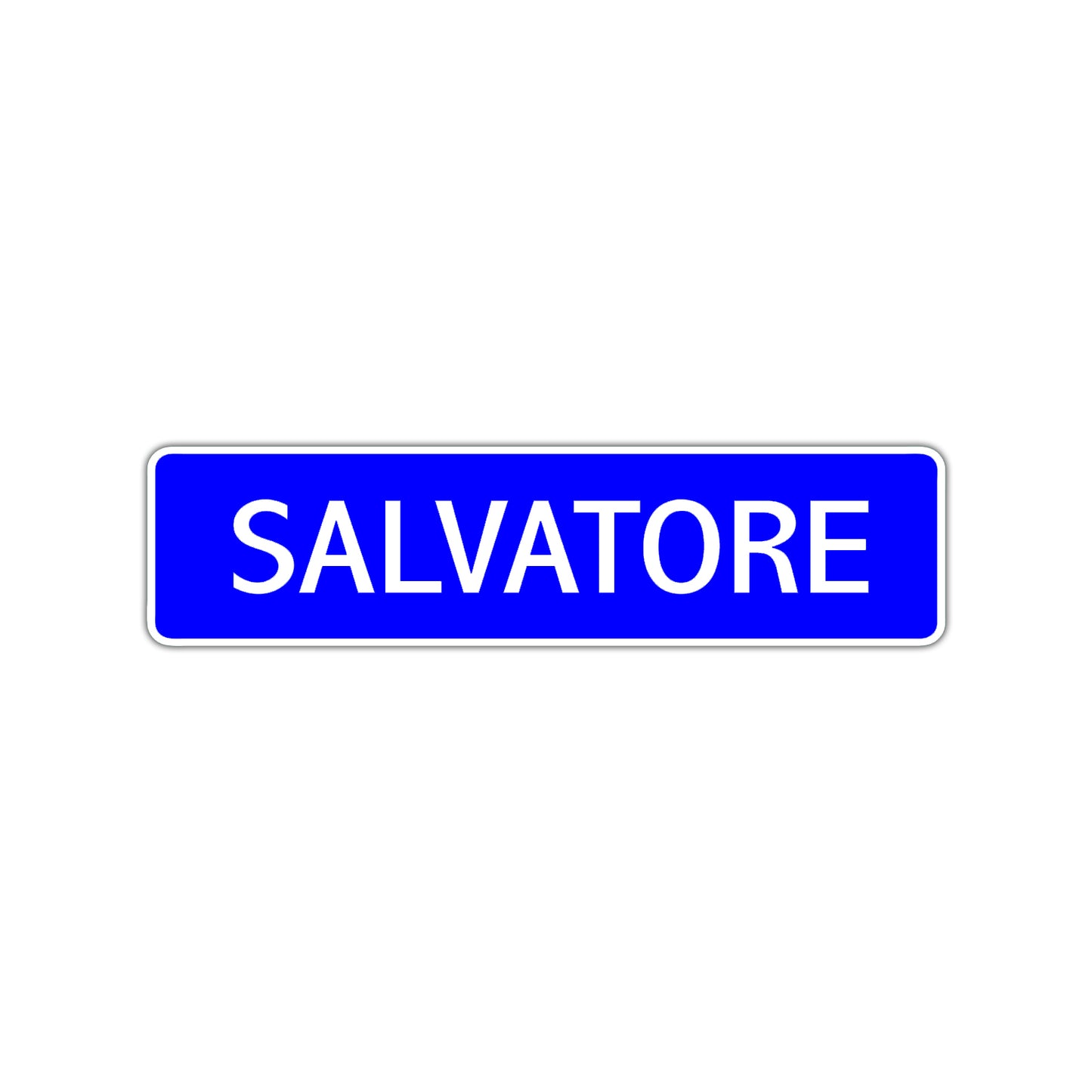 Salvatore Street Sign Children Name Room Plate