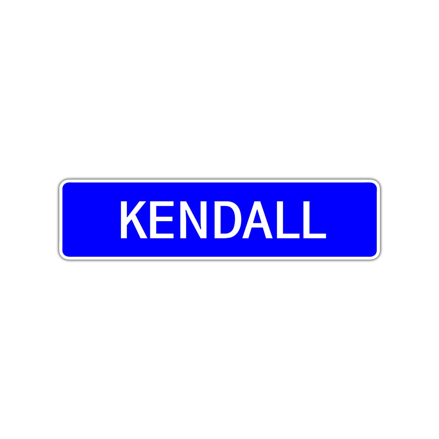 Kendall Street Sign Children Name Room Plate