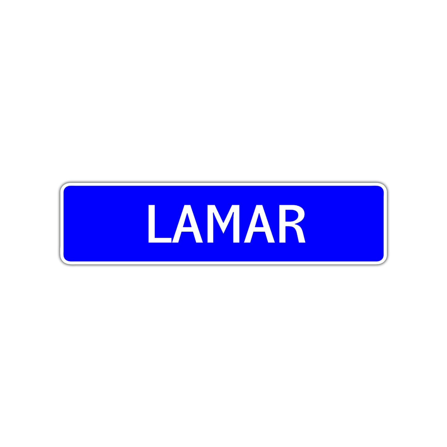 Lamar Street Sign Children Name Room Plate