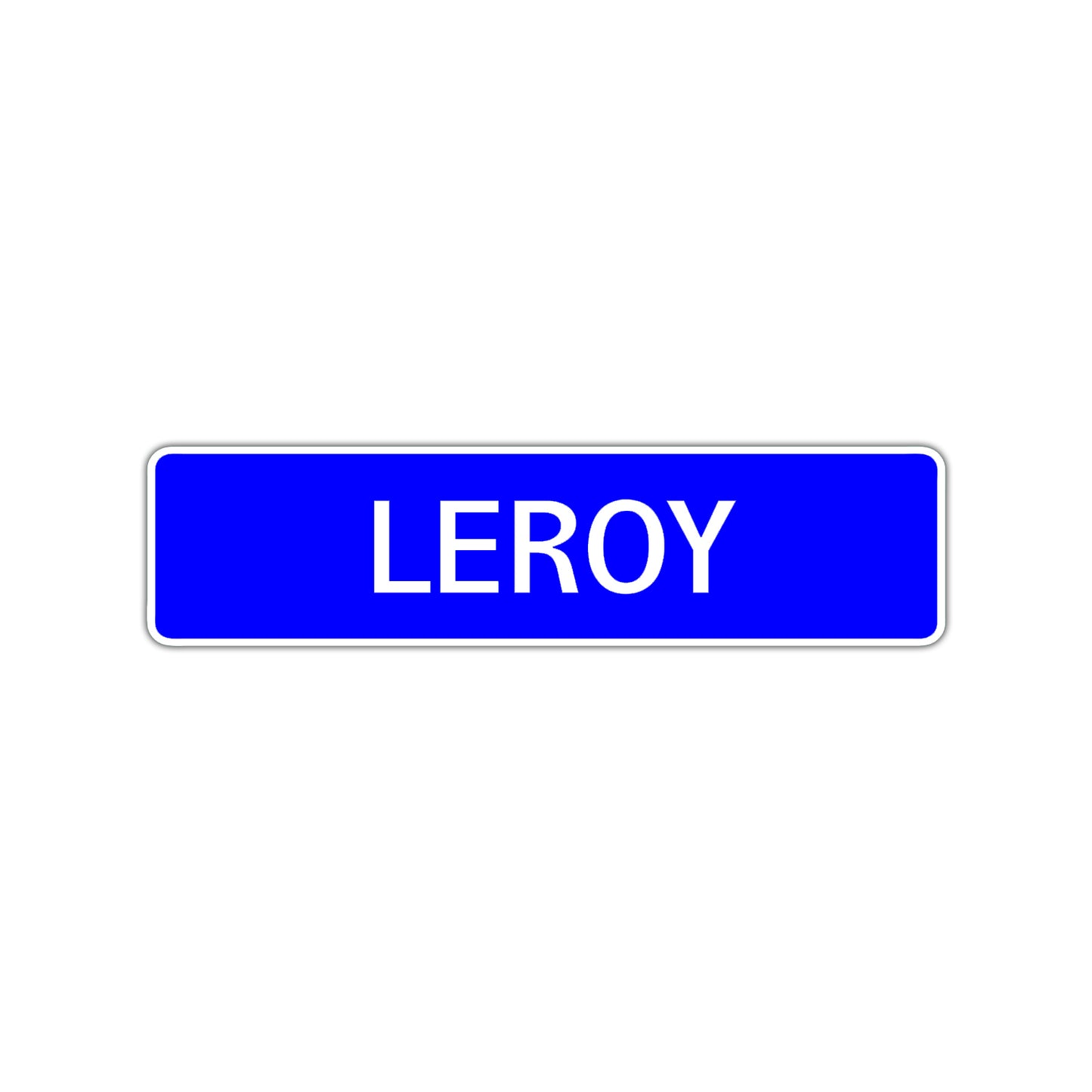 Leroy Street Sign Children Name Room Plate
