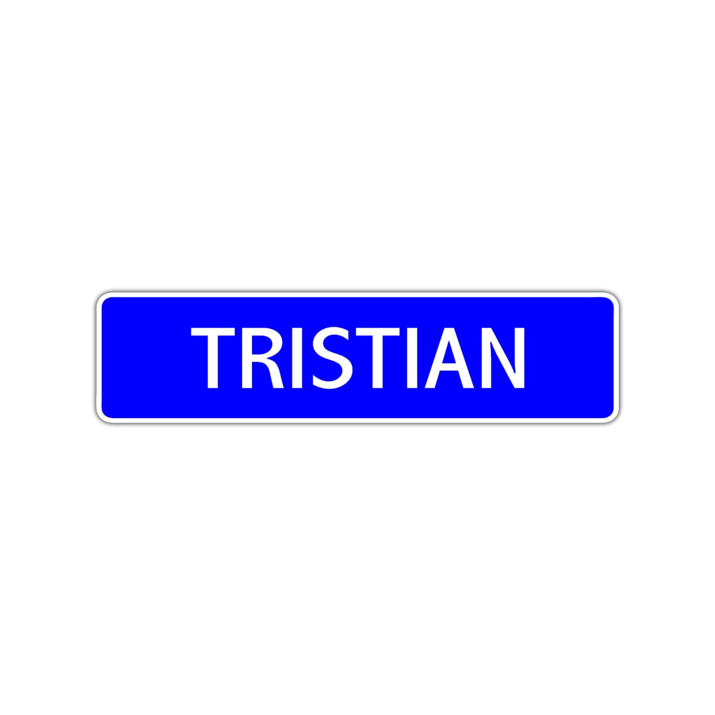 Tristian Street Sign Children Name Room Plate