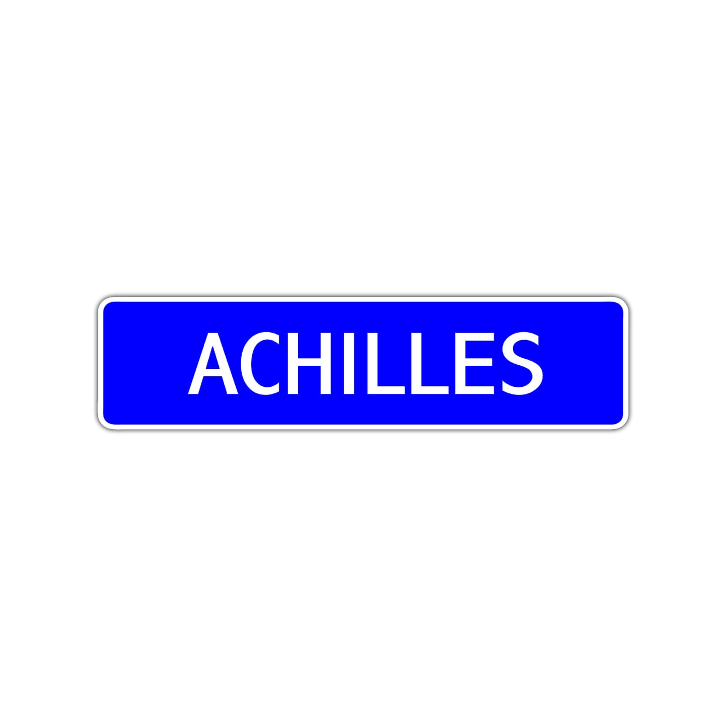 Achilles Street Sign Children Name Room Plate