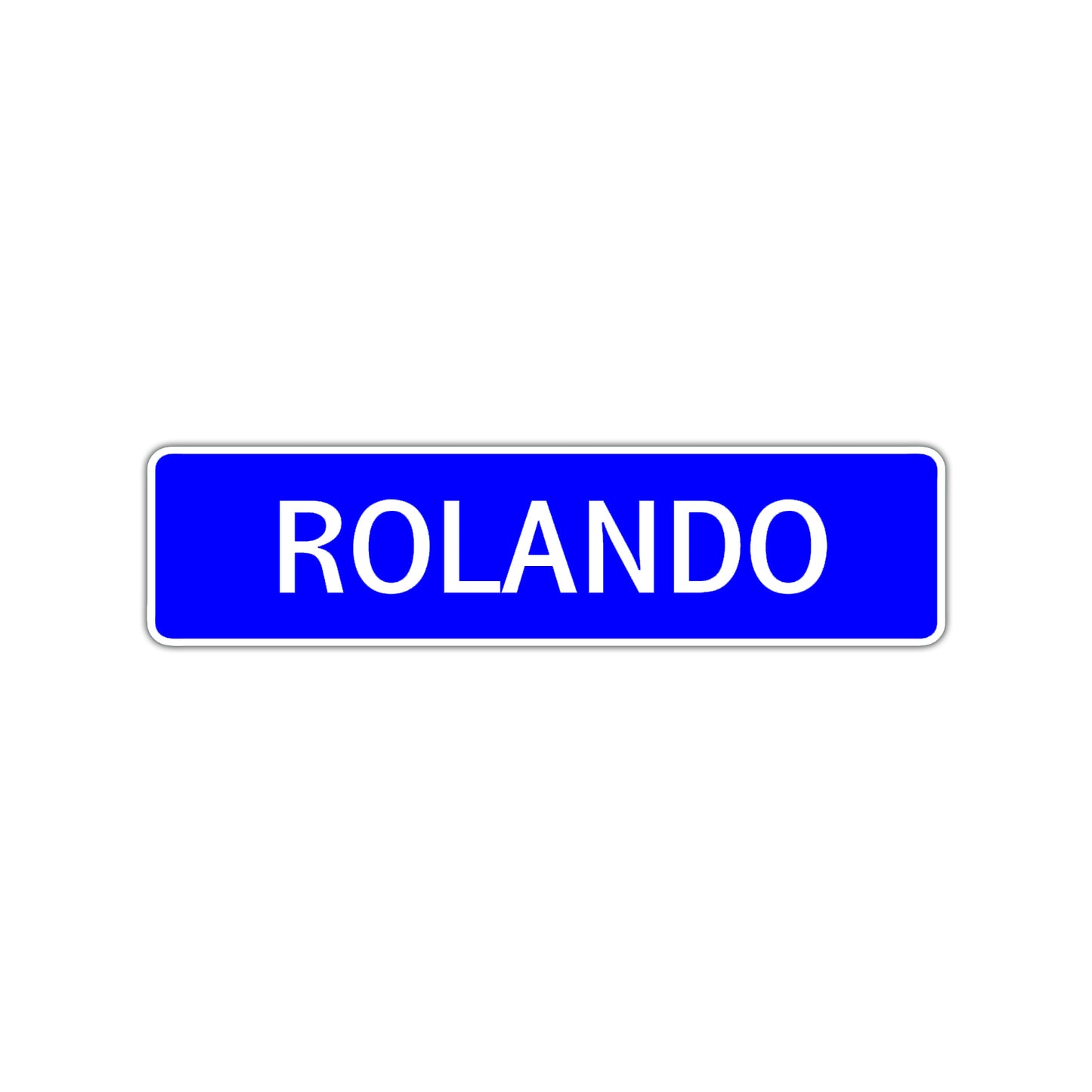 Rolando Street Sign Children Name Room Plate