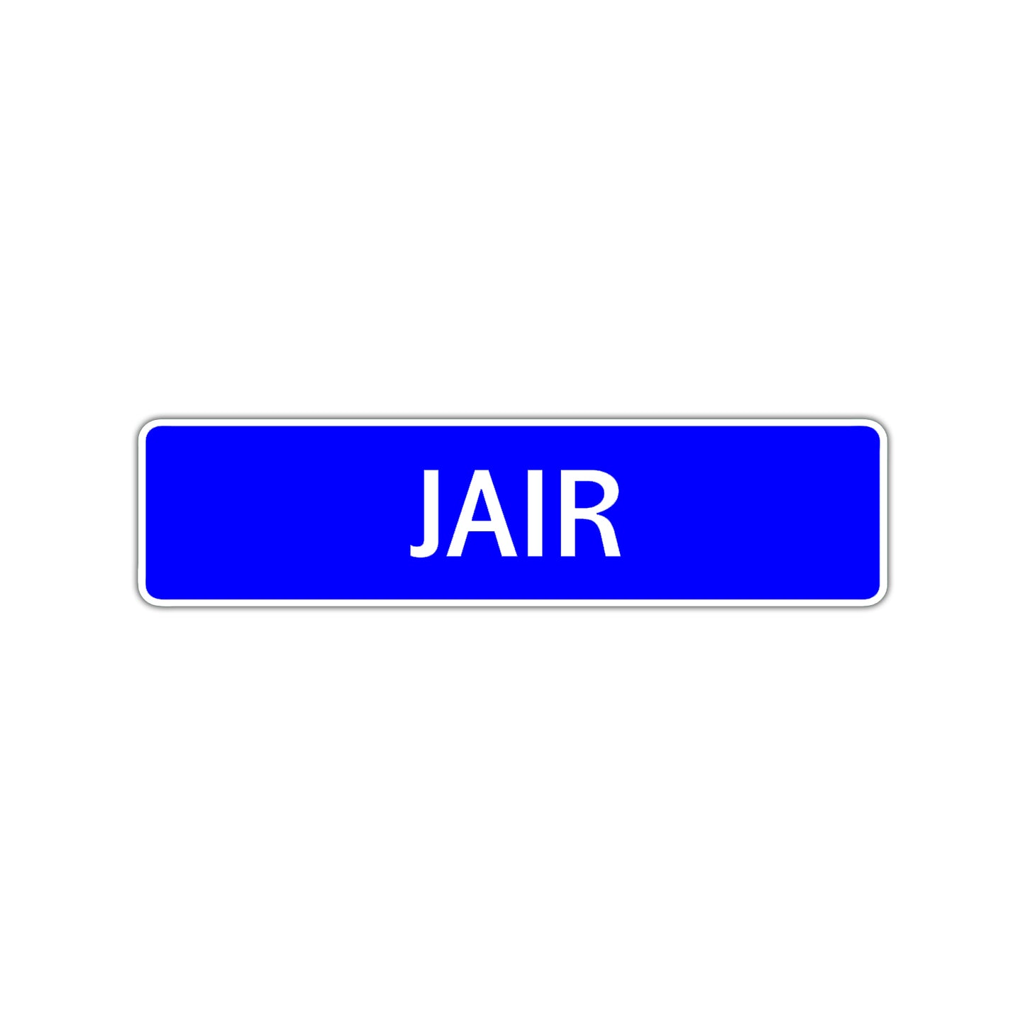 Jair Street Sign Children Name Room Plate