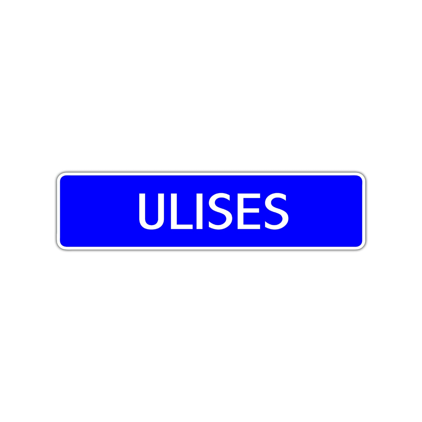 Ulises Street Sign Children Name Room Plate