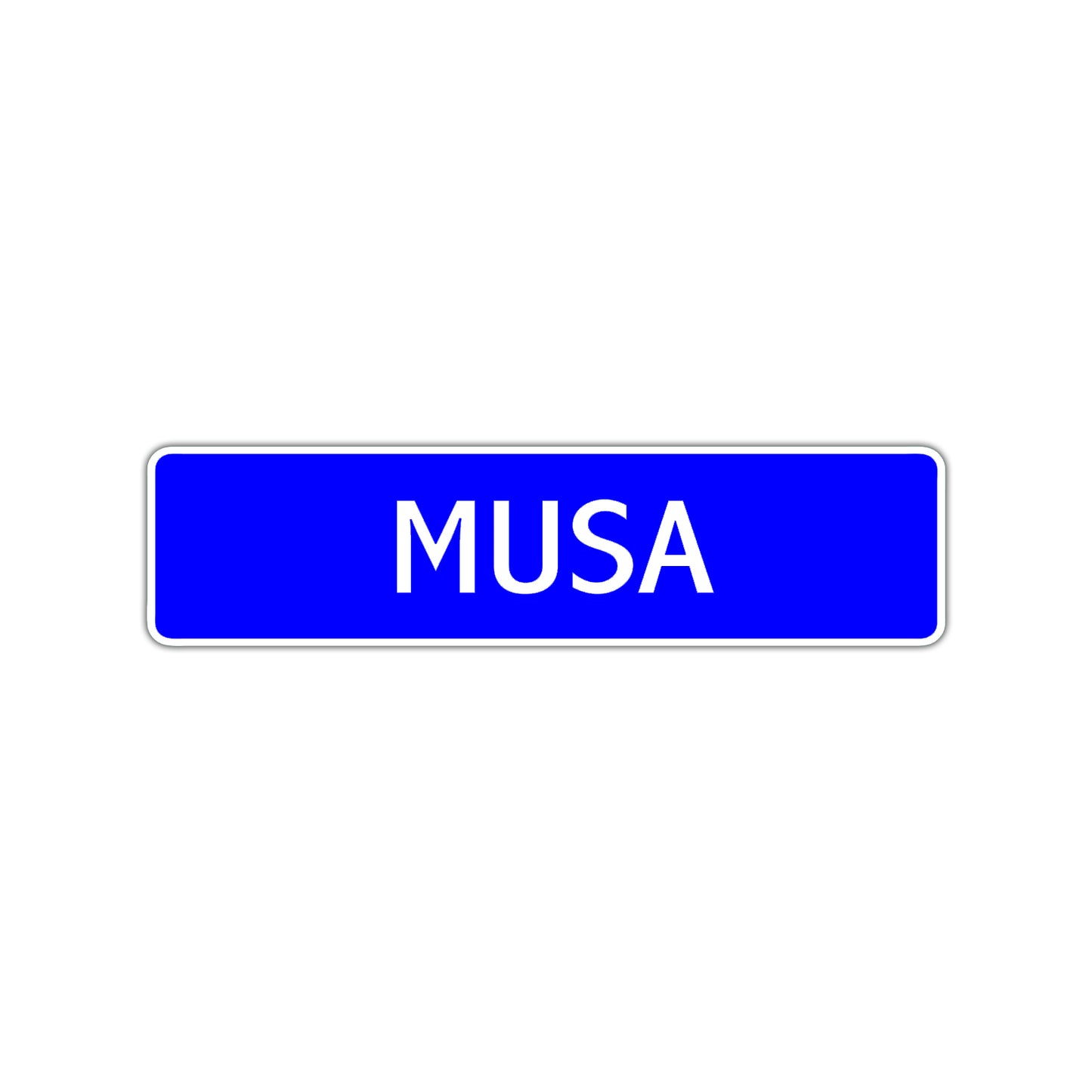 Musa Street Sign Children Name Room Plate