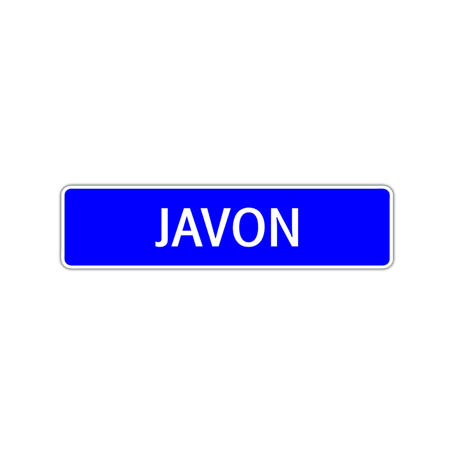 Javon Street Sign Children Name Room Plate