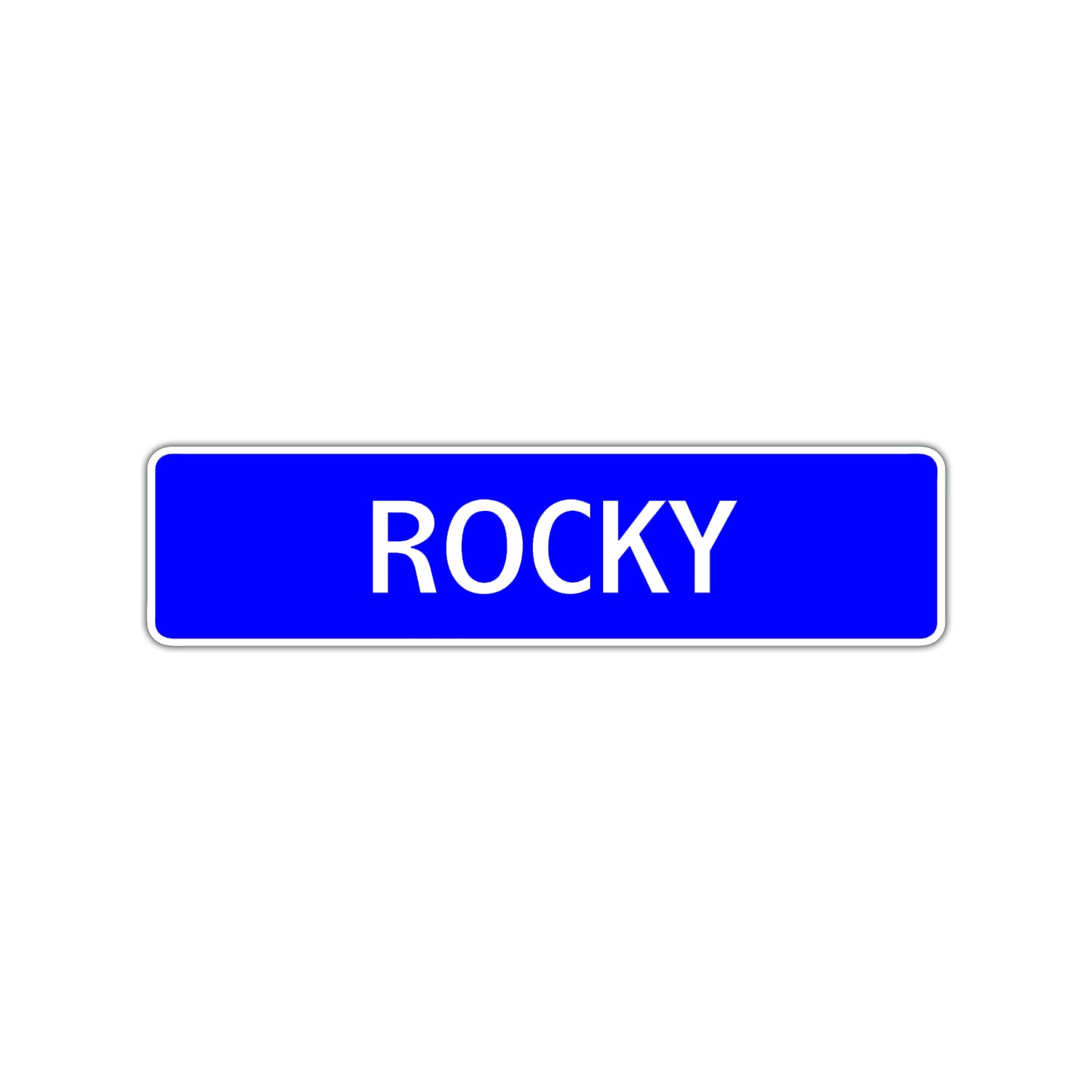 Rocky Street Sign Children Name Room Plate