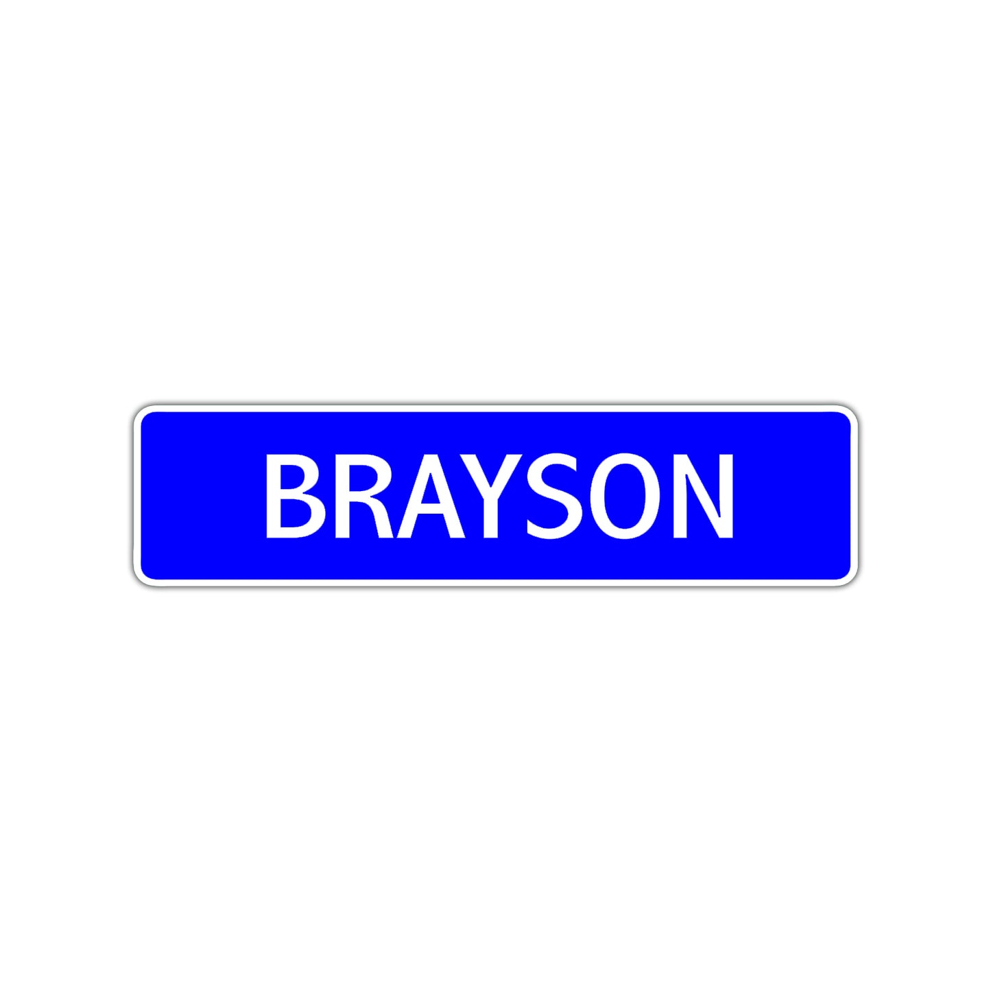 Brayson Street Sign Children Name Room Plate