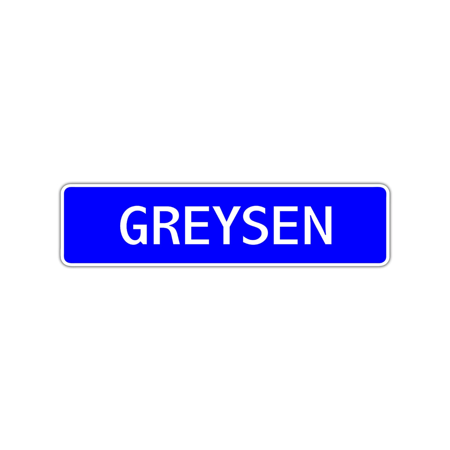 Greysen Street Sign Children Name Room Plate