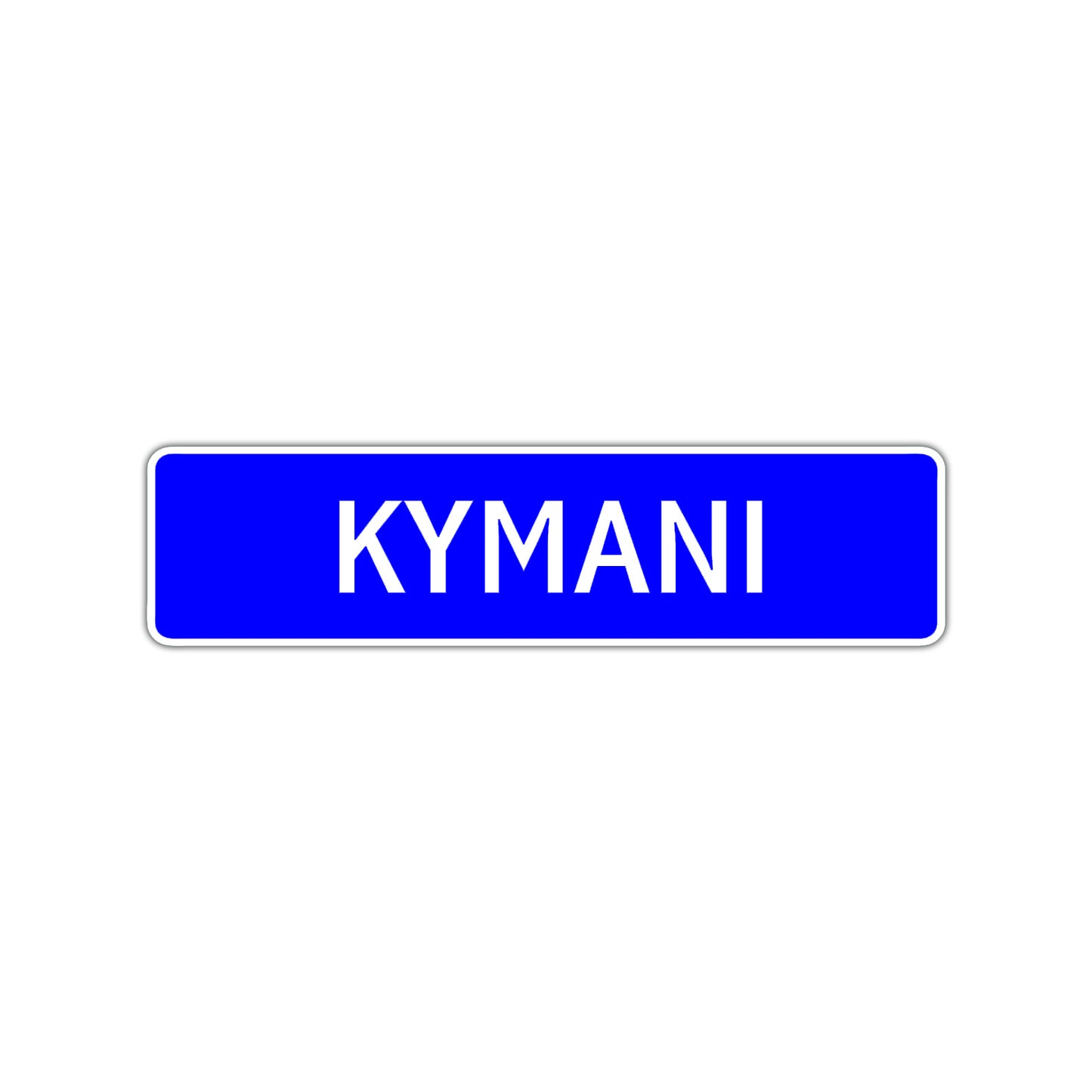 Kymani Street Sign Children Name Room Plate