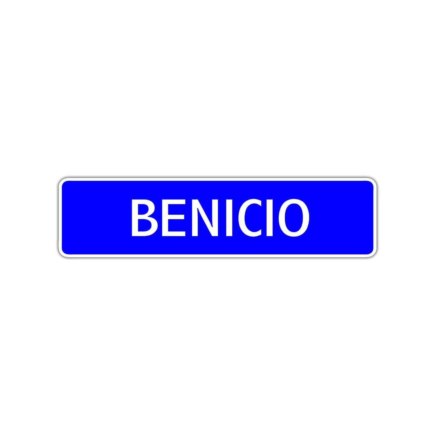 Benicio Street Sign Children Name Room Plate