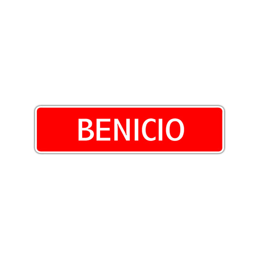 Benicio Street Sign Children Name Room Plate
