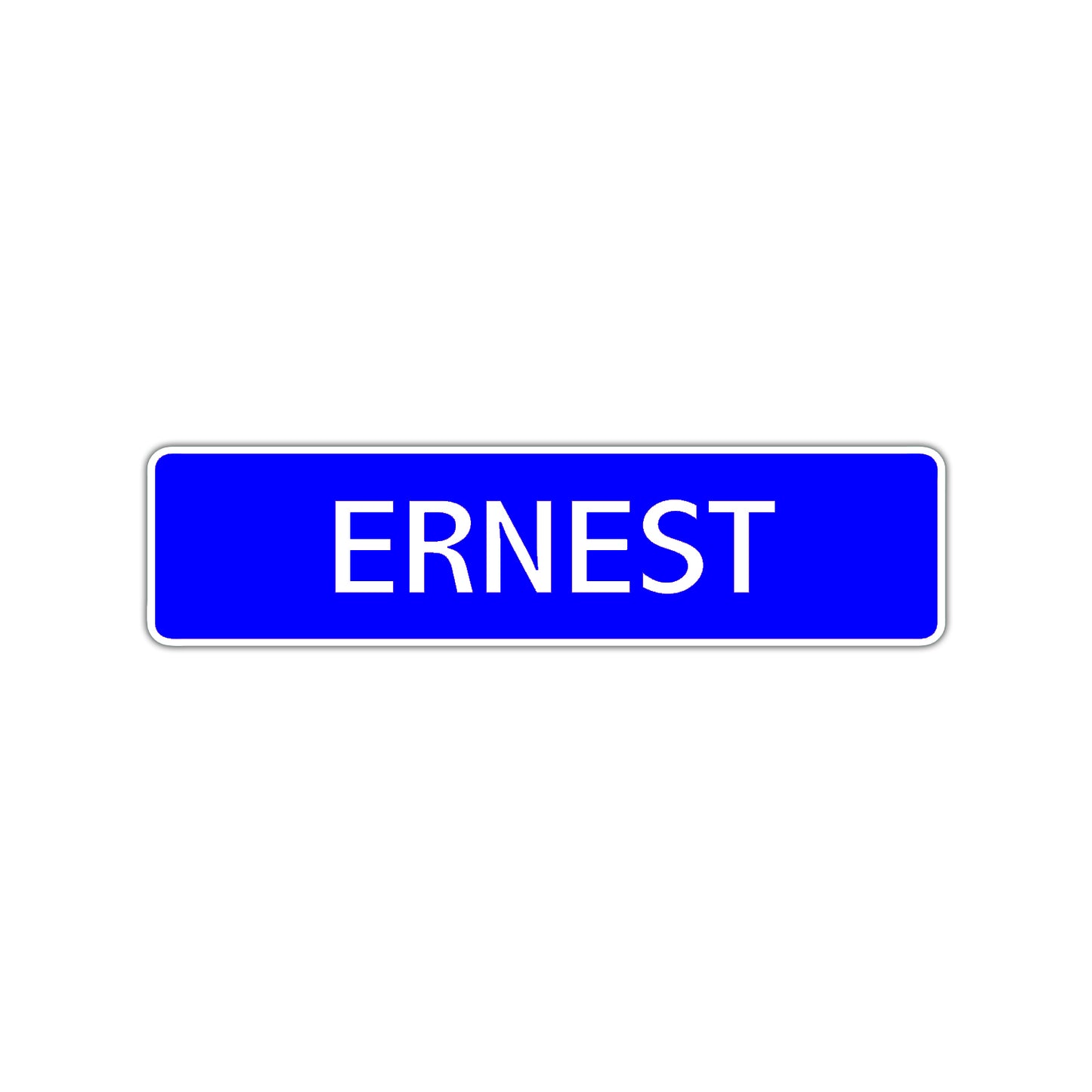 Ernest Street Sign Children Name Room Plate