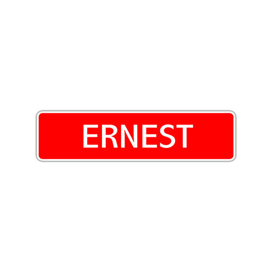Ernest Street Sign Children Name Room Plate