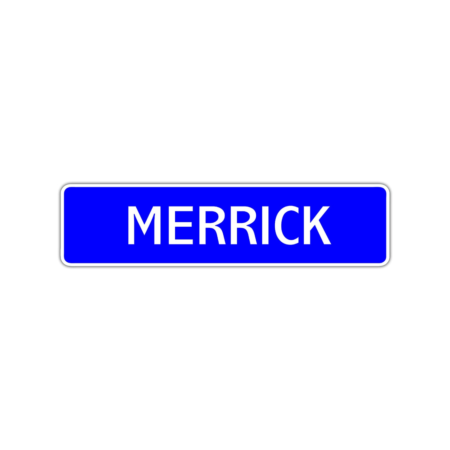 Merrick Street Sign Children Name Room Plate