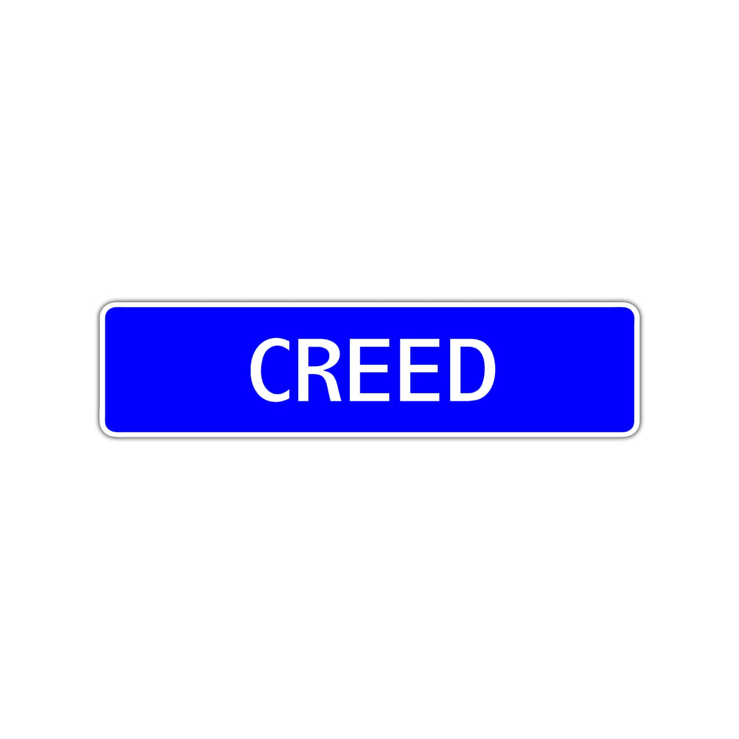 Creed Street Sign Children Name Room Plate