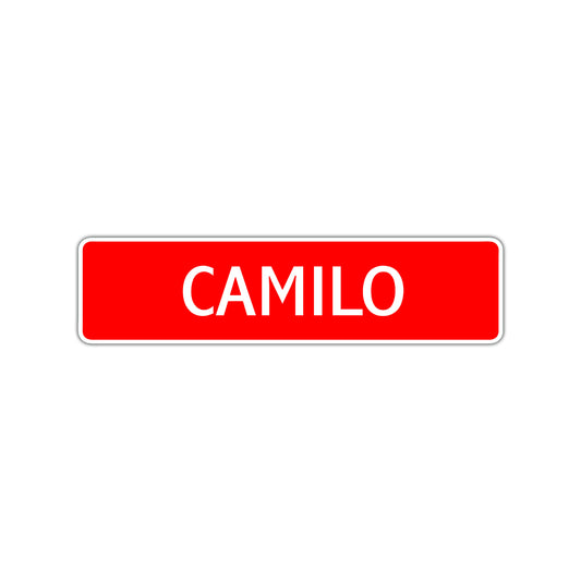 Camilo Street Sign Children Name Room Plate