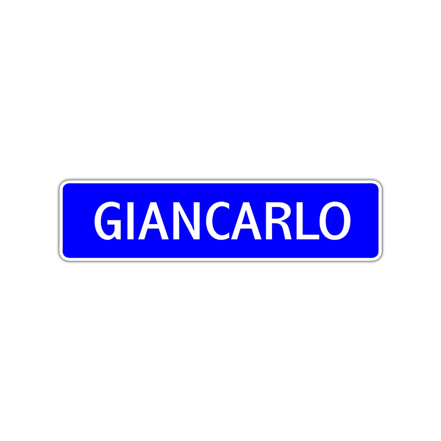 Giancarlo Street Sign Children Name Room Plate