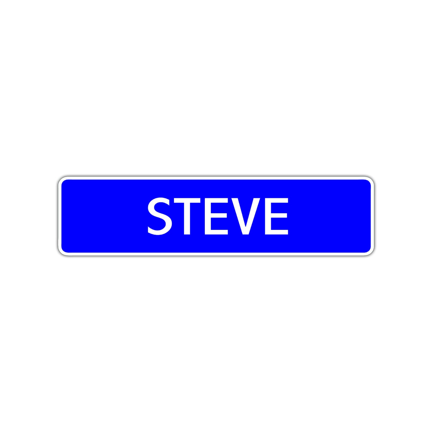 Steve Street Sign Children Name Room Plate