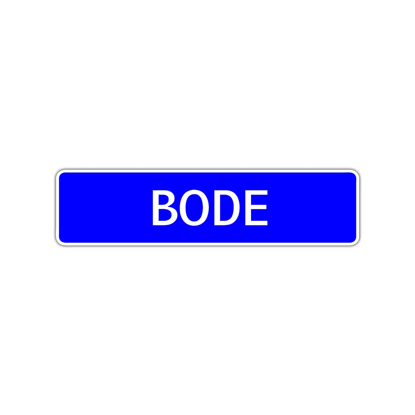 Bode Street Sign Children Name Room Plate