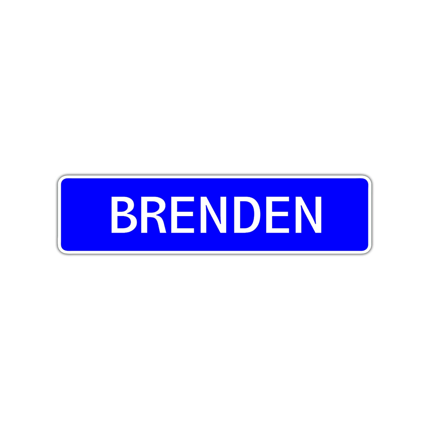 Brenden Street Sign Children Name Room Plate