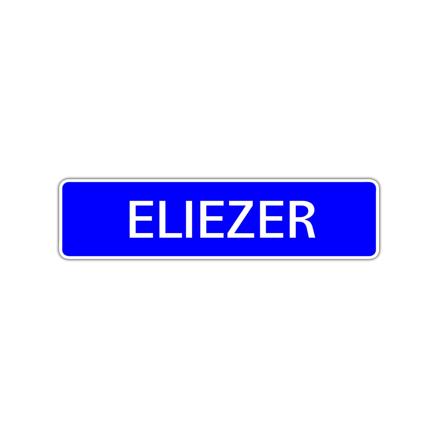 Eliezer Street Sign Children Name Room Plate