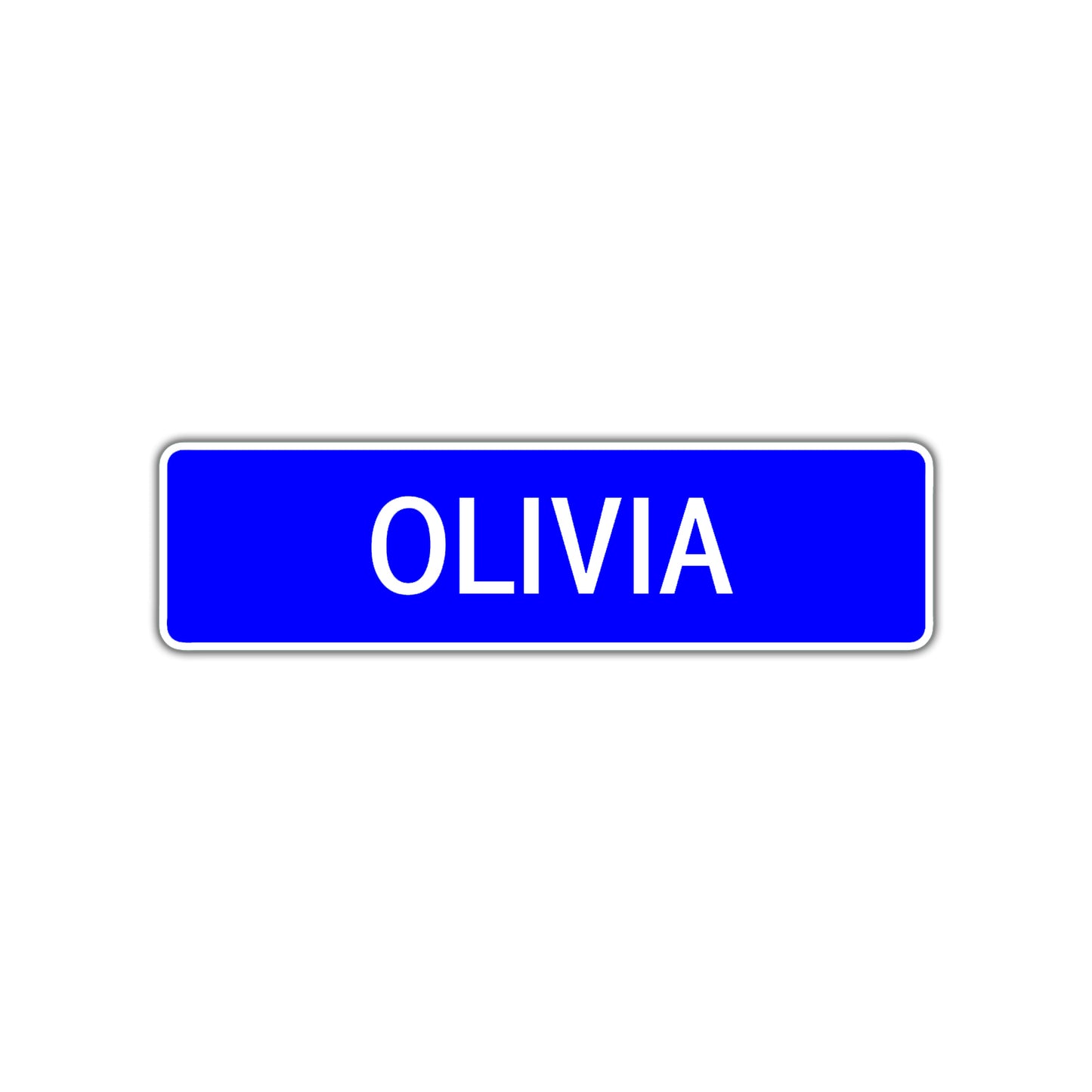 Olivia Street Sign Children Name Room Plate