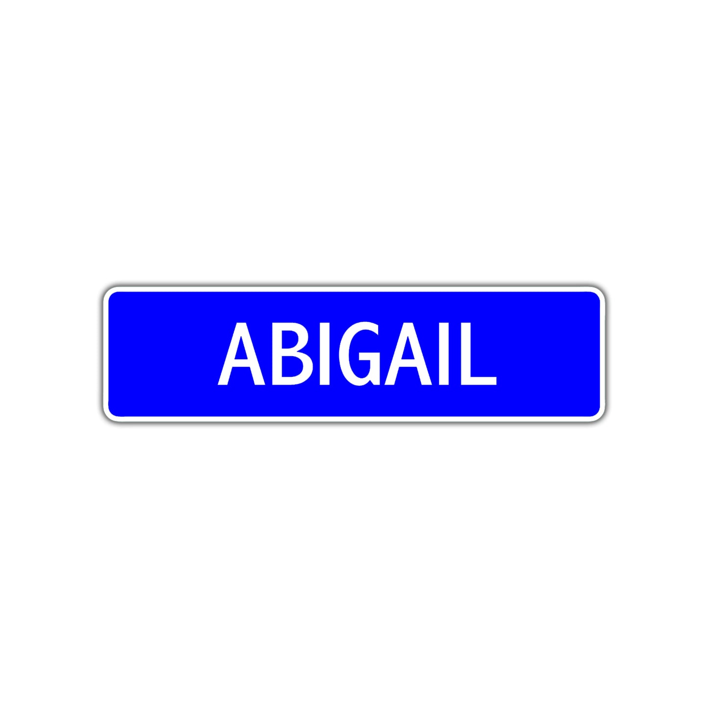 Abigail Street Sign Children Name Room Plate