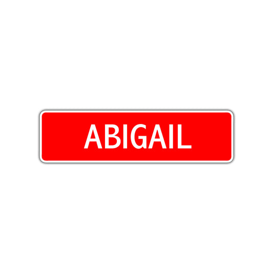 Abigail Street Sign Children Name Room Plate