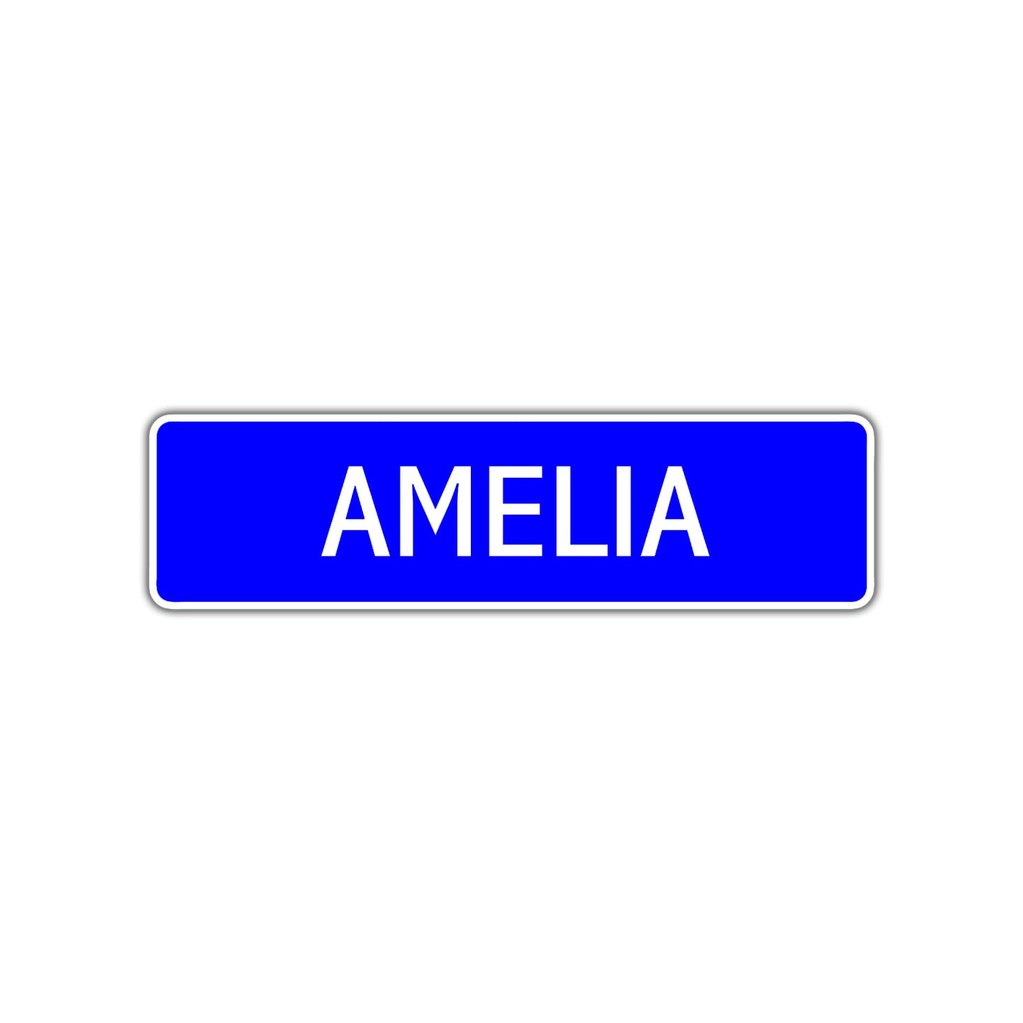 Amelia Street Sign Children Name Room Plate