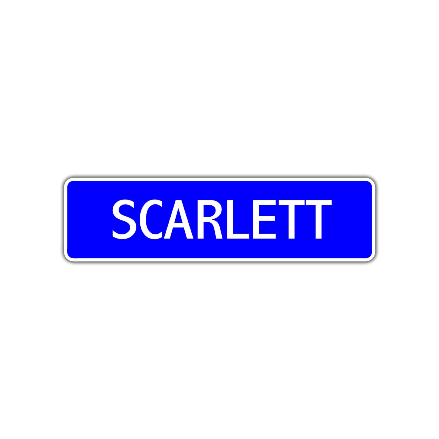 Scarlett Street Sign Children Name Room Plate
